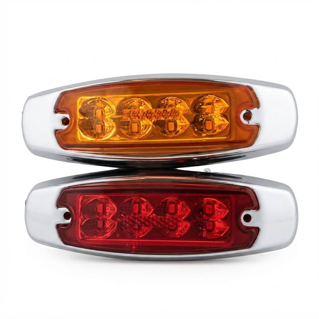 [BODY STANLESS STELL] Marker Lamp Bus ZW/Lampu Mayang Bus Truck/Lampu bak truck - BUSPART.ID